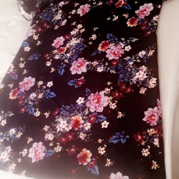 Tahari Floral Scuba Shift Dress size 14 Arthur SL - Picture 2 of 9